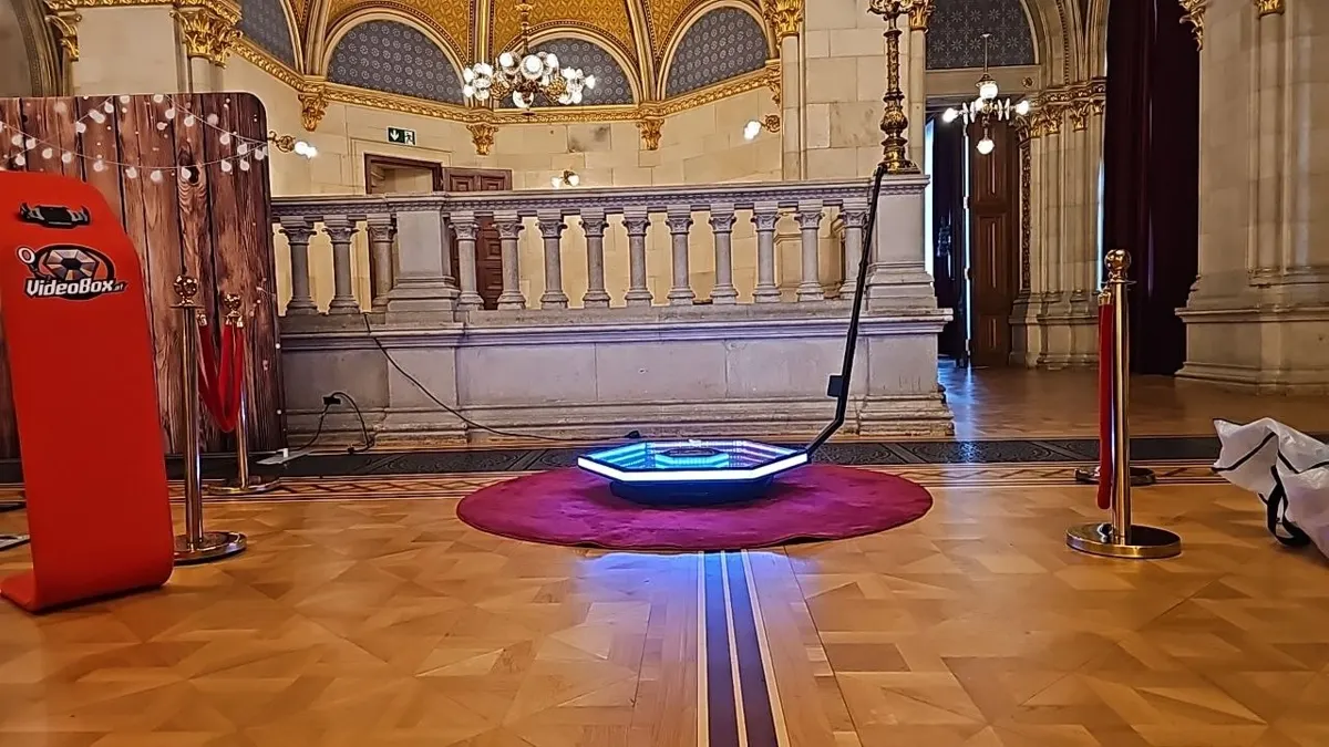 360° VideoBox in einem historischen Festsaal