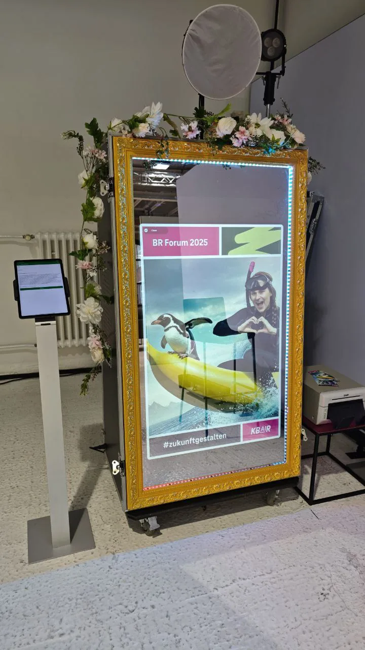AI Fotobox bei Firmenfeier Wien