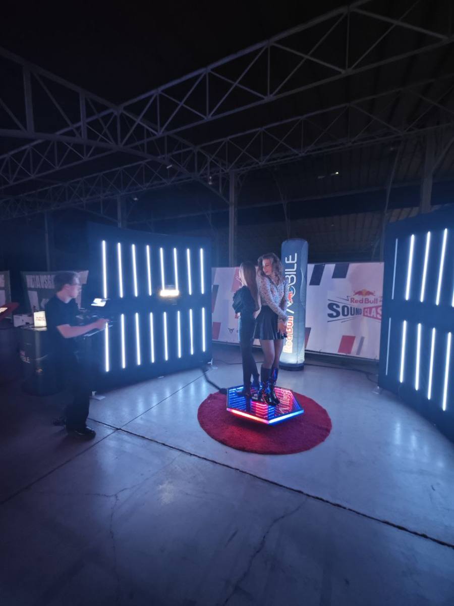 LED wall backdrop at Red Bull event